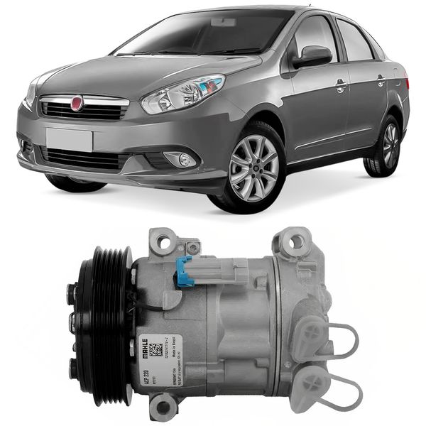 Compressor Ar Condicionado Palio Grand Siena Mobi 2005 2021 ACP220 Metal Leve