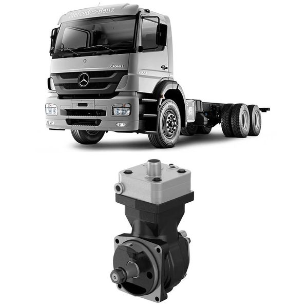 Compressor Ar Eletronico 24V Mb Atego Atron Axor O500 Wabco 4111540051