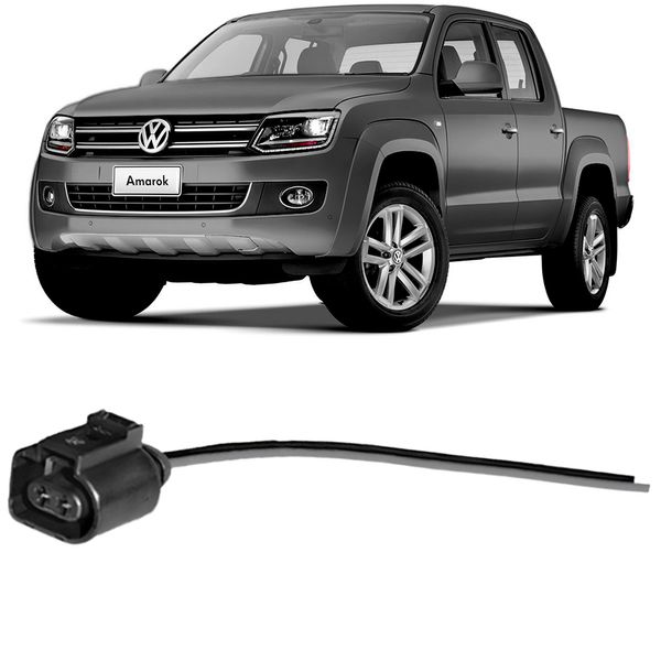 Conector Plug Alternador 2 Vias VW Amarok Gol G3 28MM Rainha Sete 7799