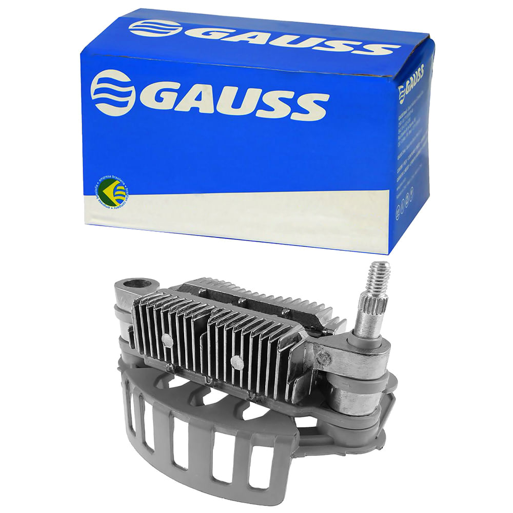 Conjunto Retificador Alternador Clio 206 307 80A Diodo 6X35A Gauss GA1335 6X35A, GA1335