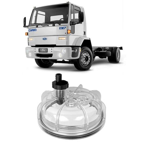 Copo Filtro Separador Racor Ford Cargo Mb Atego Atron Axor Furo Sensor