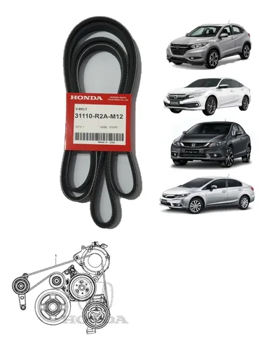 Correia Alternador 4PK0815 Honda Civic