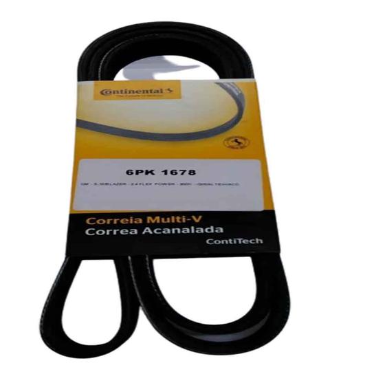Correia Alternador Chevrolet Blazer S10 2 4 2 8 Multi V Contitech 6PK1675