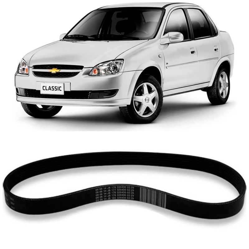 Correia Alternador Chevrolet Classic 2010 2016 Micro V Gates