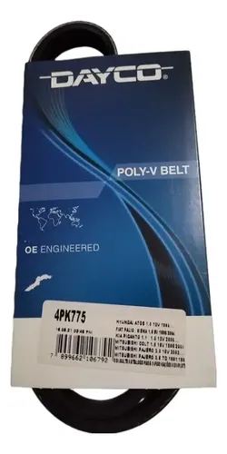 Correia Alternador Civic Pajero Siena 95 2007 Poly V Dayco 4PK775