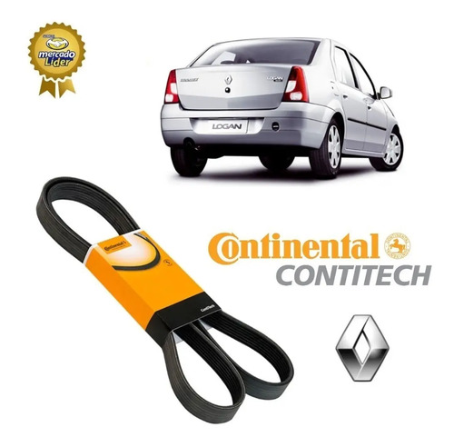 Correia Alternador Clio Logan Sandero 1 0 Multi V Continental 3PK740