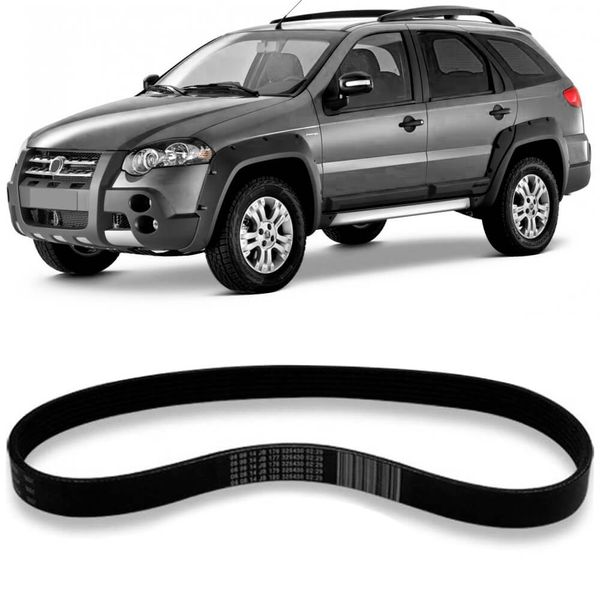 Correia Alternador Fiat Palio Weekend 98 2001 Multi V Gates