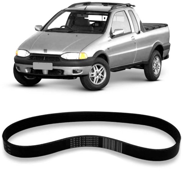 Correia Alternador Fiat Strada 2003 2017 Micro V Gates