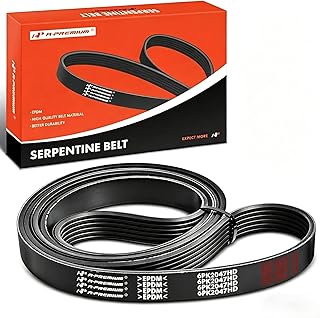 A-Premium Correia de substituição serpentina para Ford F-250/F-350/F-450/F-550 Super Duty 2002-2010 E-150 E-250 E-350 E-450 E-550, 4.6L 5.4L 6.8L