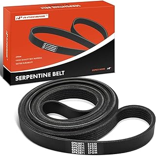 A-Premium Correia de transmissão serpentina do motor compatível com Ford F-250, F-350 e Jeep Liberty & Buick Skylark, Somerset, Somerset Regal & Oldsmobile Calais & Pontiac Grand Am, 2.8L 3.0L 7.3L