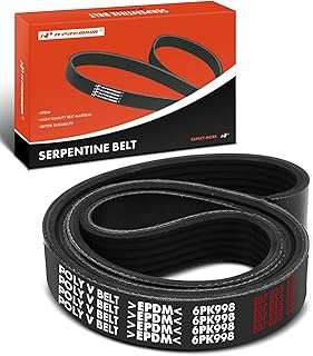 A-Premium Correia de transmissão serpentina do motor compatível com Ford F-250 F-350 F-450 F-550 Super Duty 2008-2010 e Porsche 924 1987-1988, 944 1986-1991, 968 1992-1995, L4 2.5L 2,7 L, 3 .0L, V8