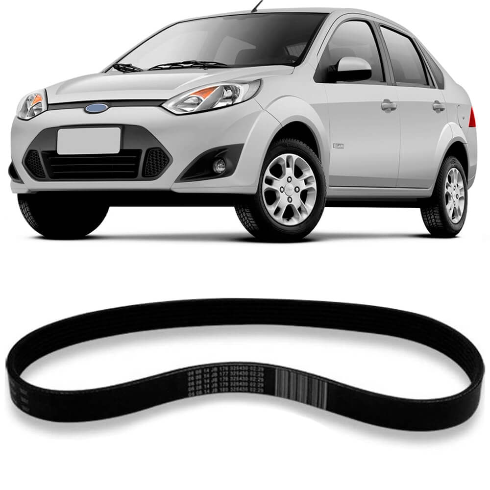 Correia Alternador Ford Fiesta 2002 2014 Multi V Contitech
