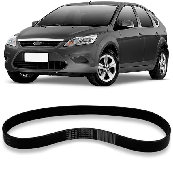 Correia Alternador Ford Focus 2003 2009 Micro V Gates