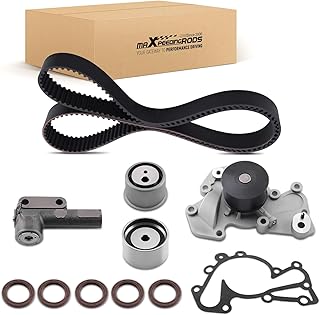 maXpeedingrods Kit de correia dentada, bomba de água e polia tensora para Hyundai Sonata 1999-2001, Santa FE 2001-2006, Tiburon 2003-2008, Tucson 2005-2009, Kia Sportage 2005-2010, Magentis 2002-20009