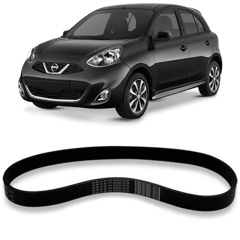 Correia Alternador Nissan March 2012 2018 Micro V Gates