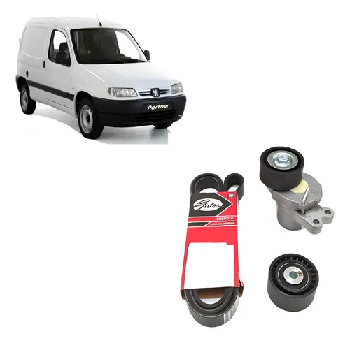 Correia Alternador Peugeot Partner 99 2003 Micro V Gates