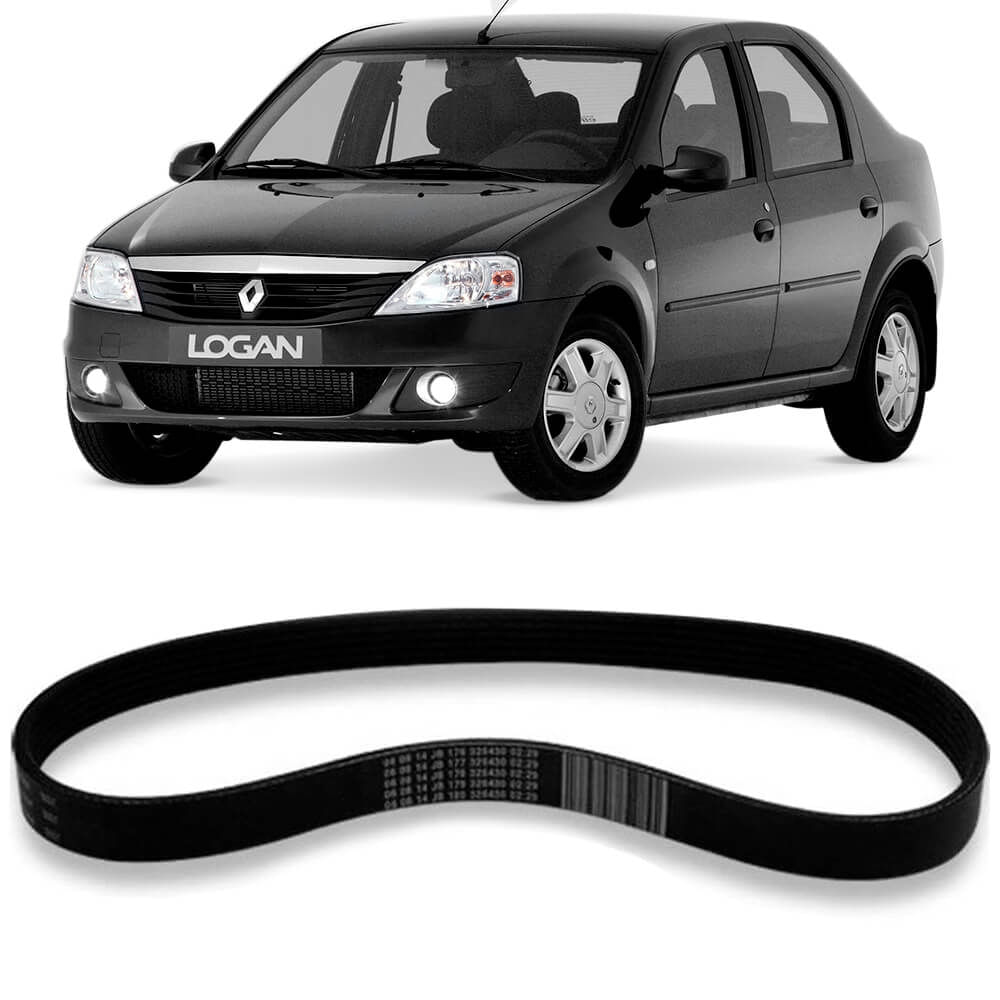 Correia Alternador Renault Logan 2008 Micro V Gates