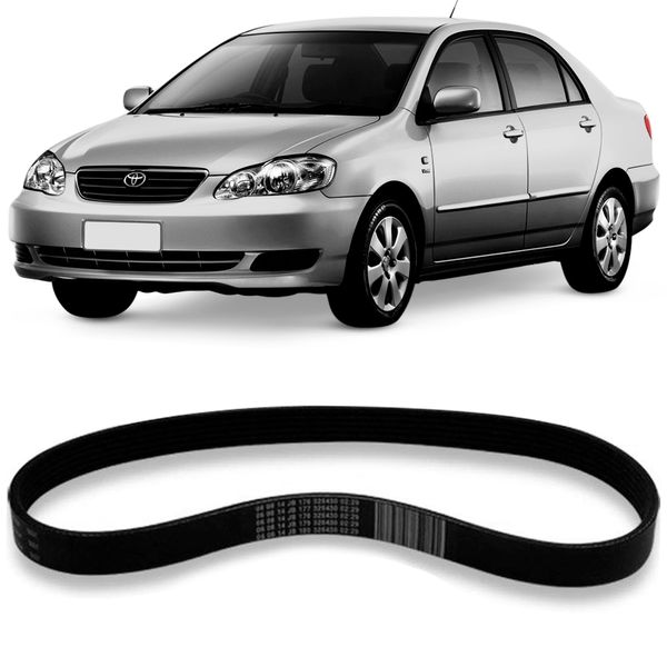 Correia Alternador Toyota Fielder 2005 2008 Micro V Gates