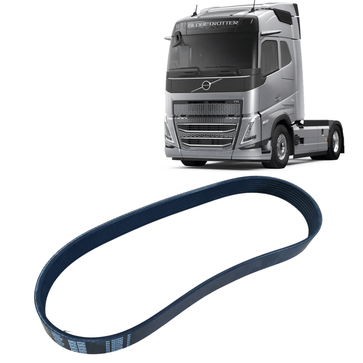 Correia Alternador Volvo FH12 380 93 1998 Dayco