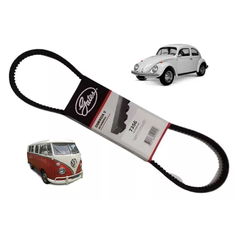 Correia Alternador VW Brasilia Fusca Kombi Micro V Gates 7356