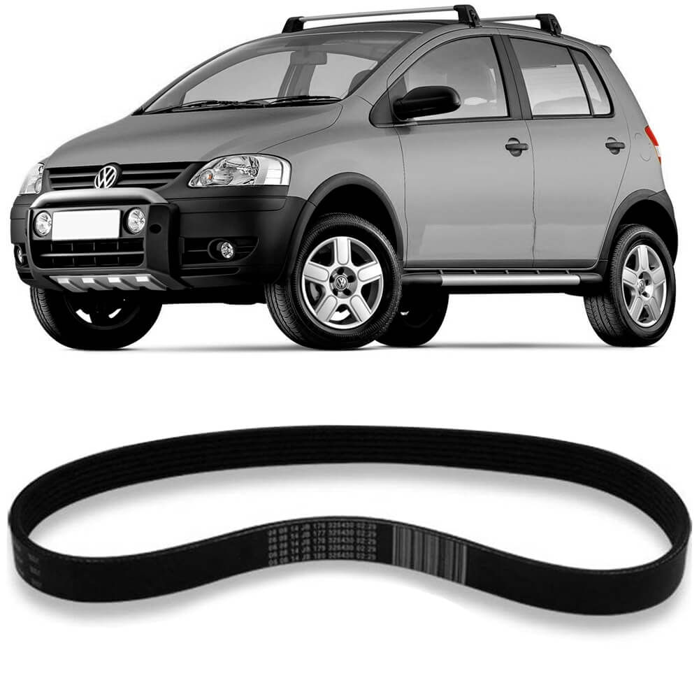 Correia Alternador VW Crossfox 2005 2008 Micro V Gates