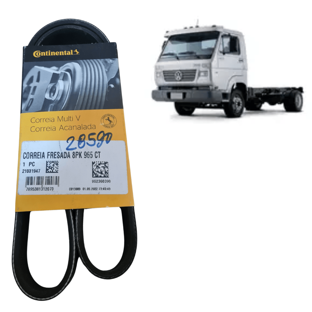 Correia Alternador VW Delivery 5 140 8 150 2005 2011
