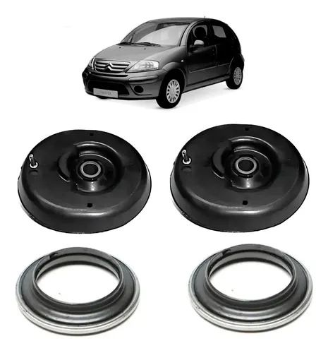 Coxim Amortecedor Dianteiro Citroën C3 2002 2012 Rolamento Newparts