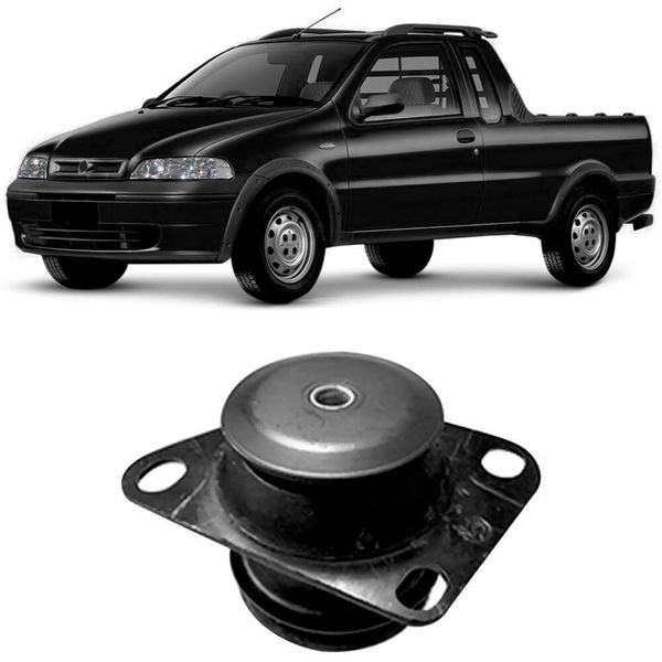 Coxim Câmbio Fiat Strada Working 2002 2004 Motorista Sampel