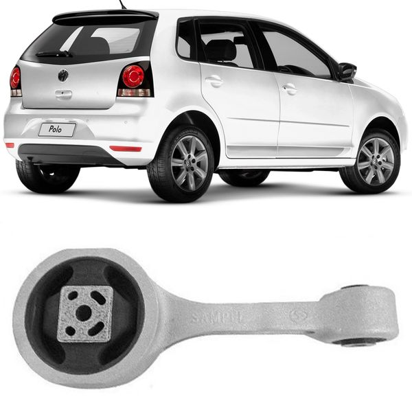 Coxim Câmbio Polo Hatch 2002 2015 Traseiro Inferior Sampel
