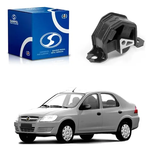 Coxim Câmbio Prisma 2007 2012 Dianteiro Motorista Sampel