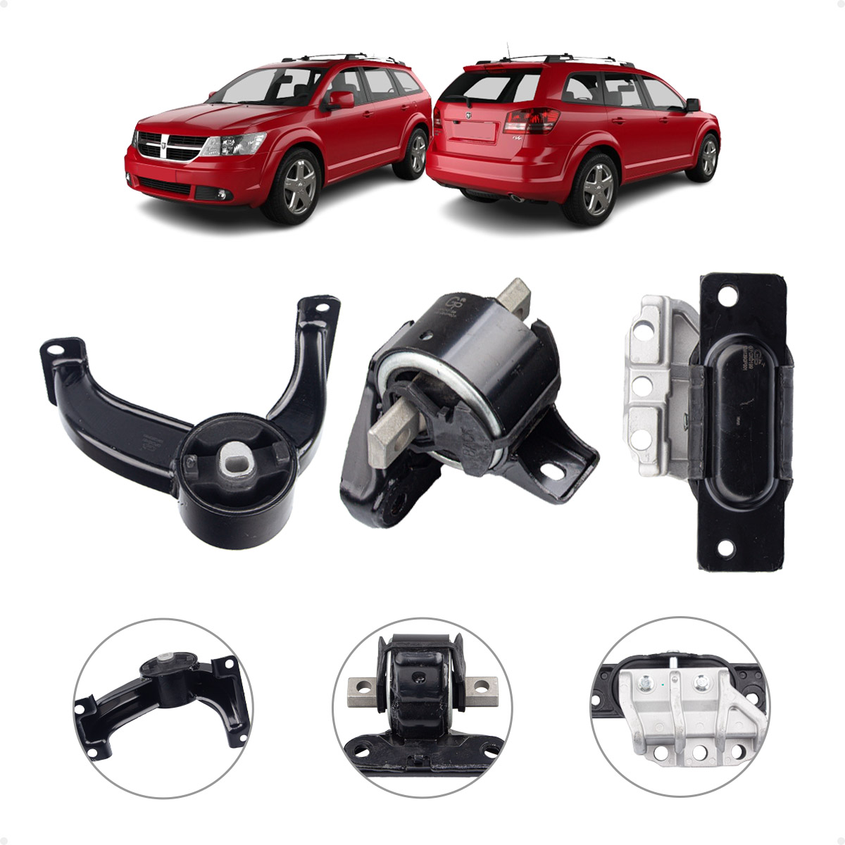 Coxim Câmbio Traseiro Dodge Journey 2008 2011