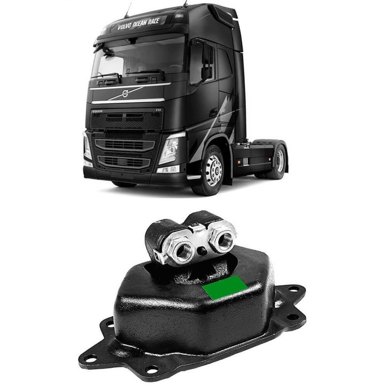 Coxim Câmbio Volvo Fh 540 2012 2018 Traseiro Suporte Rei