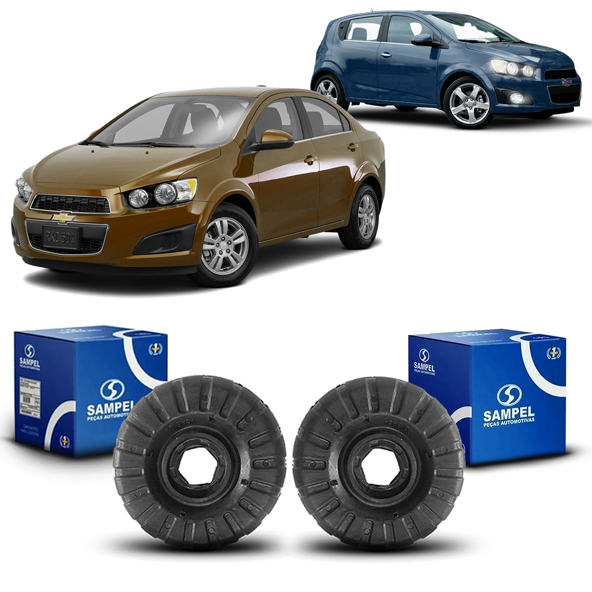 Coxim Chevrolet Sonic 2012 2014 Dianteiro Passageiro Equilibrio