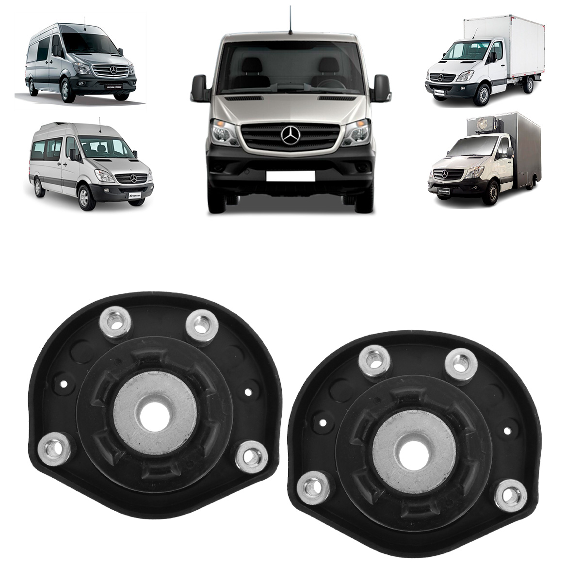 Coxim Dianteiro Mercedes-Benz Sprinter 2001 2016 Rei
