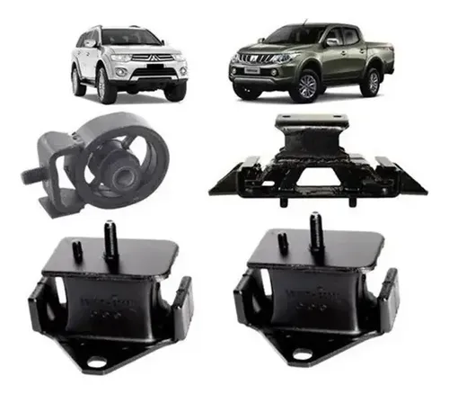 Coxim Dianteiro Traseiro Motorista Mitsubishi L200 2 5 8V 94 2007