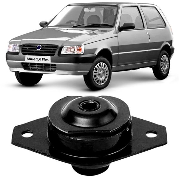 Coxim Fiat Uno 90 91 Traseiro Sampel