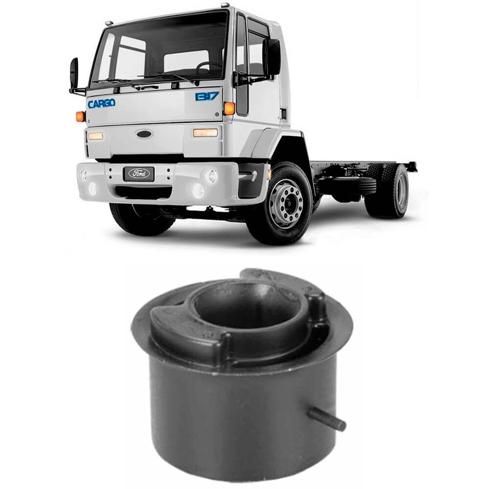 Coxim Ford Cargo 1317 2005 2012 Traseiro Motorista Suporte Rei