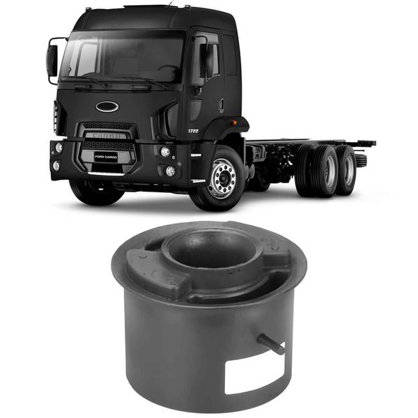 Coxim Ford Cargo 1722 2002 2006 Traseiro Motorista Suporte Rei