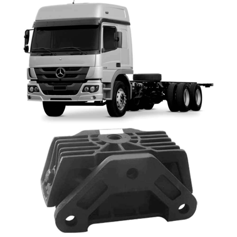 Coxim Mercedes-Benz Atego 1418 2004 2012 Traseiro Motorista Suporte Rei