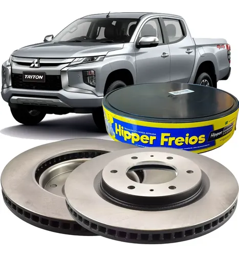 Disco Freio Dianteiro L200 Triton 2 4 Sport 2021 2024 Ventilado Cubo