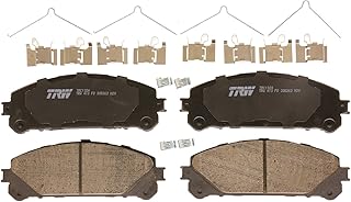 TRW Conjunto de pastilhas de freio de disco Pro TRC1324 para Toyota Highlander 2008-2019, frontal e outras aplicações