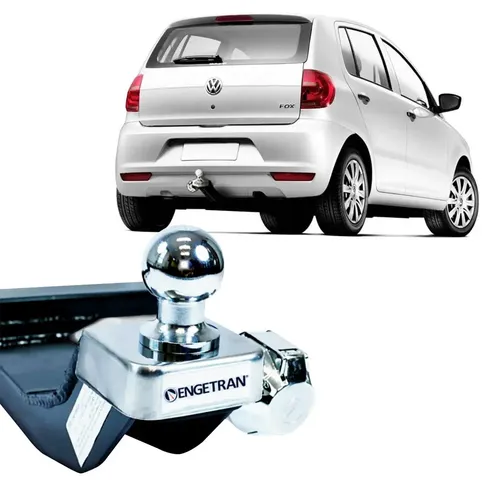 Engate Reboque VW Fox 2004 2019 400KG Engetran Inmetro