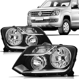 Farol Amarok 2010 2014 Direito Passageiro Mascara Metalizada Pisca FW833LD Orgus