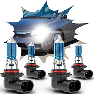Adequado Para Honda Civic 9005 E 9006, Lâmpadas Halógenas De Farol 2004, 2005, 2006, 2007, 2008, 2009, 2010, 2011, 2012, 2013, 2014 2015, 12 V, 55 W, Superbrilhante, Ultra-Alto Desempenho,