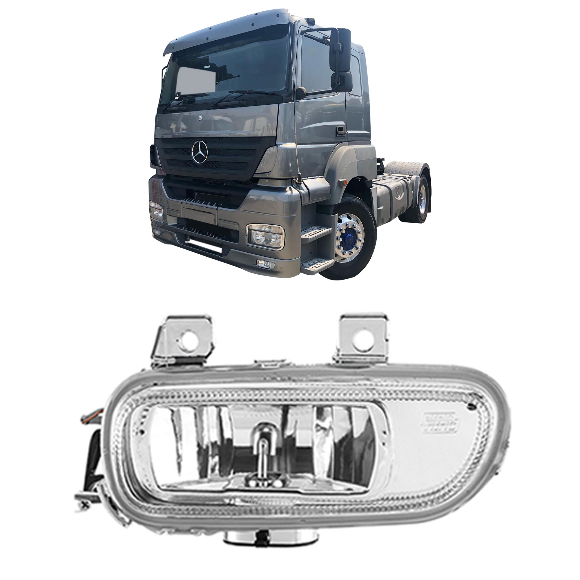 Farol Auxiliar Dianteiro Mercedes-Benz Caminhoes 2005 2016 Esquerdo