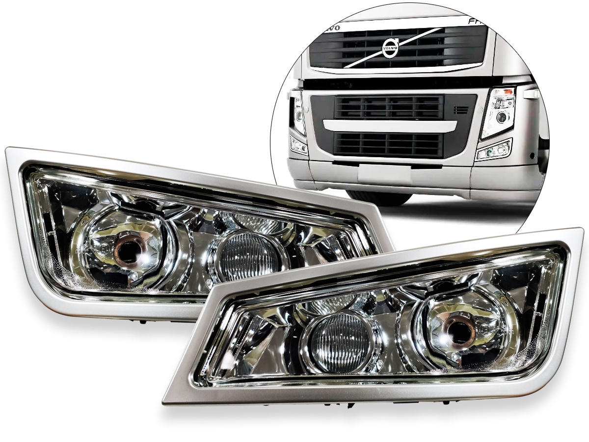Farol Auxiliar Dianteiro Volvo Fh 420 2012 2018 Direito Policarbonato