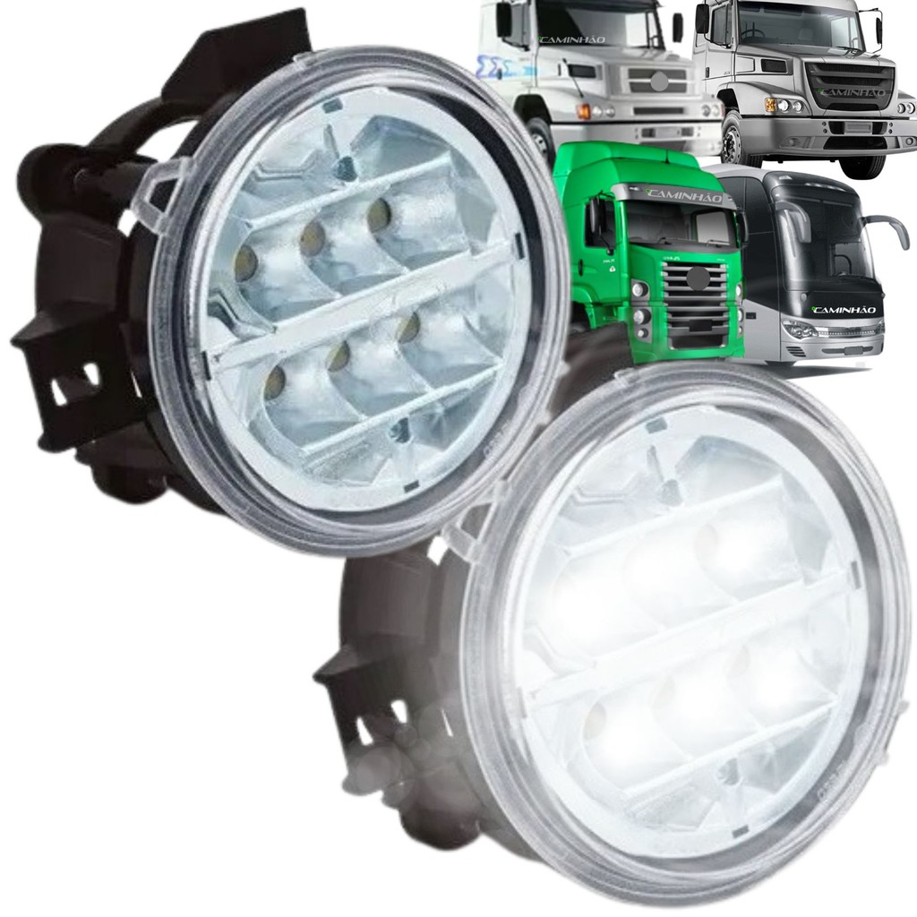 Farol Auxiliar Mercedes-Benz 1620 1938 2638 VW Constellation Iveco Daily Onibus Marcopolo Busscar Fortluz