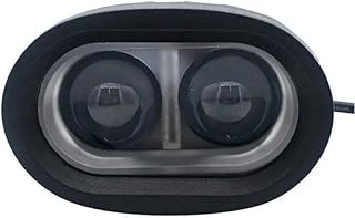 Farol de Milha Led Auxiliar Oval Moto Carro Universal 2 Leds Spot Branco 20w 12-24v Pulverizador Agricola Empilhadeira Trator Caminhão