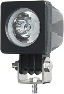 Farol LED Auxiliar Quadrado, 10W, 1 LED, Iluminação 12-24V