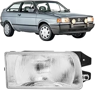 Farol Dianteiro Passageiro Gol G7 Saveiro Voyage Mascara Negra H4 Arteb 0161032 H4, 0161032